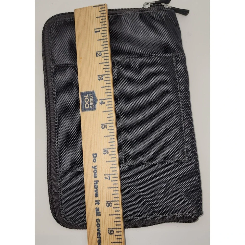 Samsonite Travel Organizer Pouch Blue Black Ballistic Nylon Tech Case Zip Bag